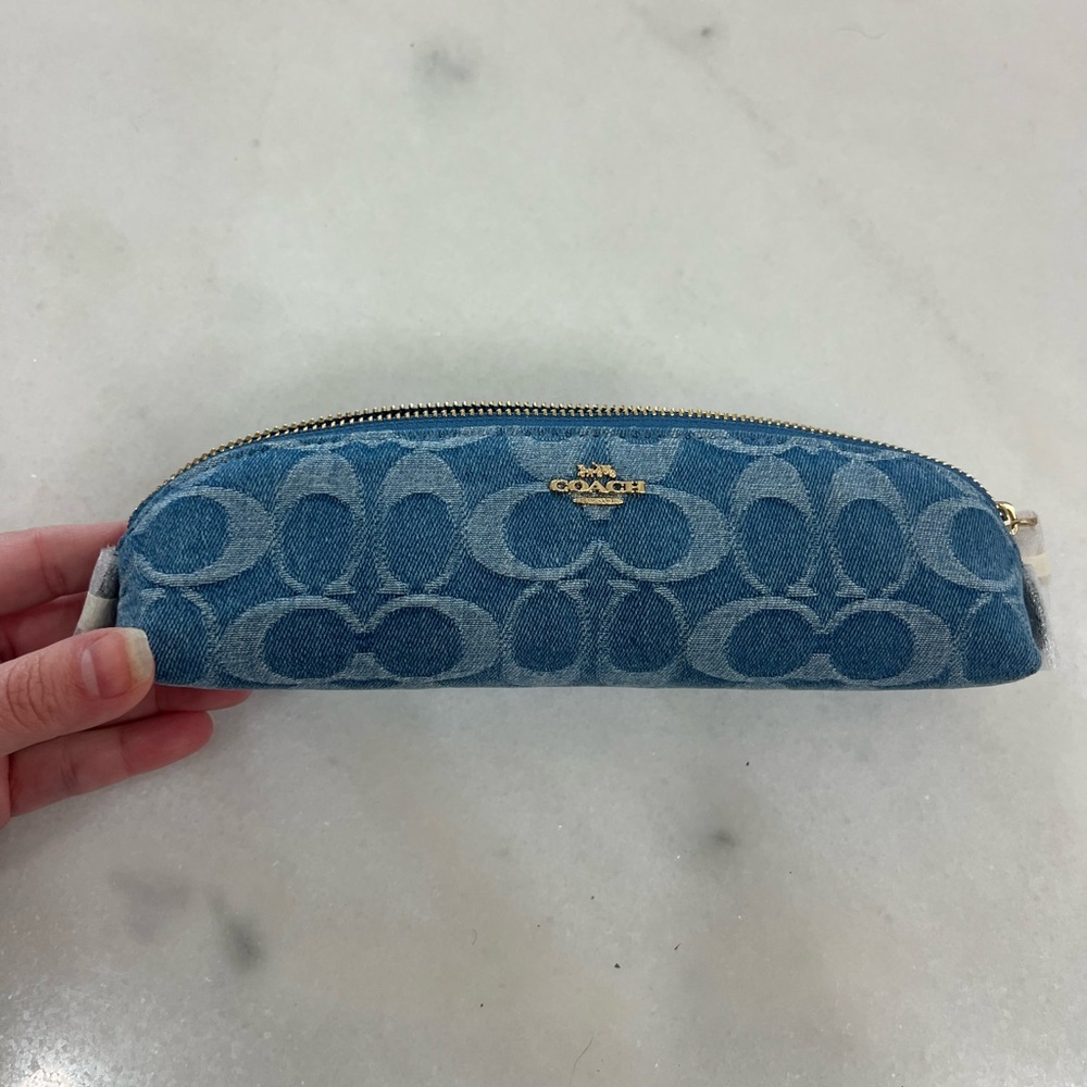 Coach pencil case Denim
